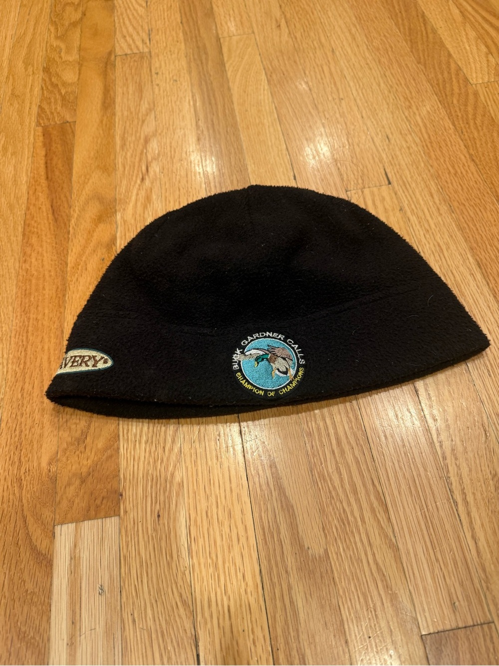Buck Gardner Calls Black Fleece Beanie with Embroidered Logo